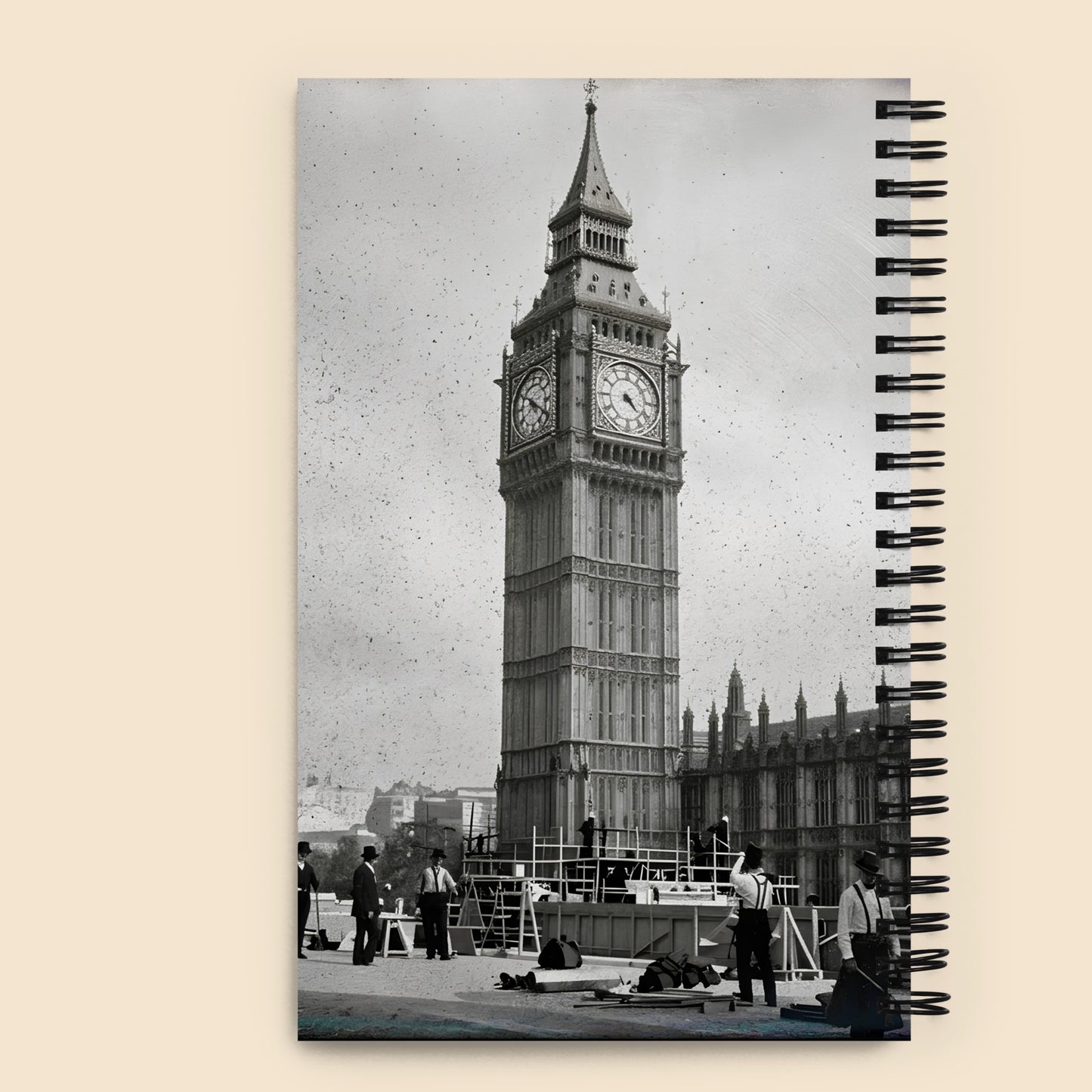 Libreta Vintage Londres Big Ben con Espiral Diseño Fotográfico Retro