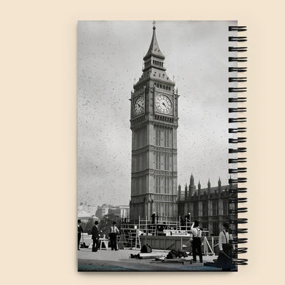 Libreta Vintage Londres Big Ben con Espiral Diseño Fotográfico Retro