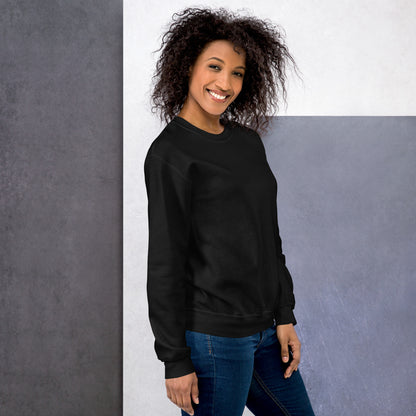 Mujer con sudadera negra HELP de estilo casual y vintage