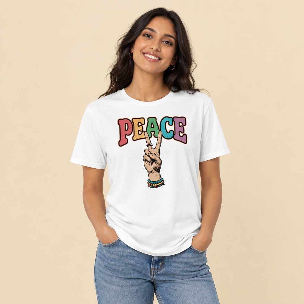 Ajuste y caída de camiseta unisex de diseño vintage años 70
