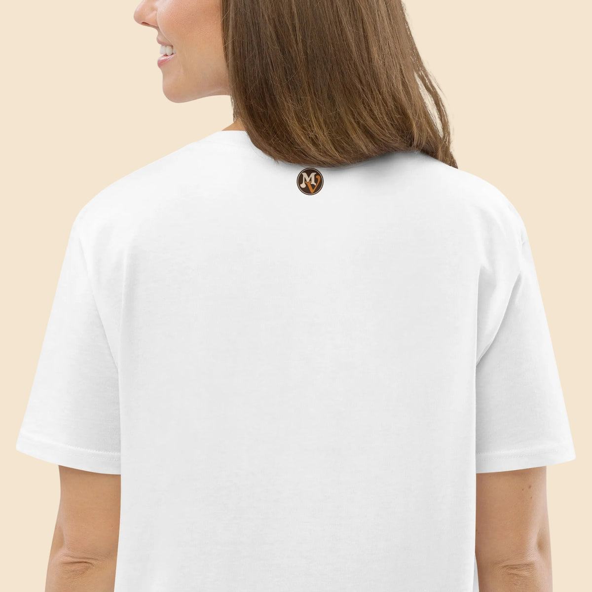 Detalle de espalda y ajuste clásico de camiseta unisex Melian Vintage
